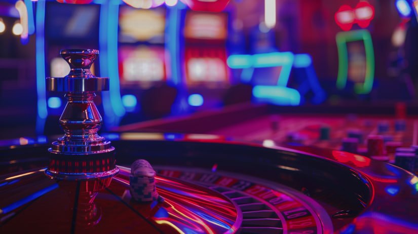 Responsible play reminder beside casino-style slot content on phone